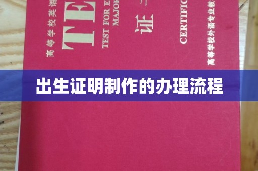 会东出生证明制作的办理流程