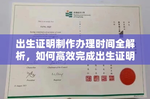 会东出生证明制作办理时间全解析，如何高效完成出生证明申请？