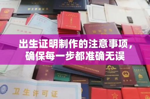 会东出生证明制作的注意事项，确保每一步都准确无误