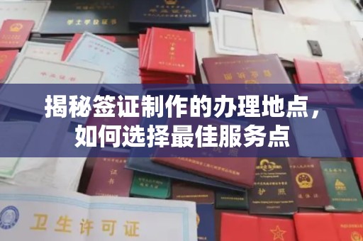 会东揭秘签证制作的办理地点，如何选择最佳服务点