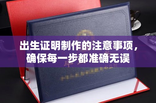 会东出生证明制作的注意事项，确保每一步都准确无误