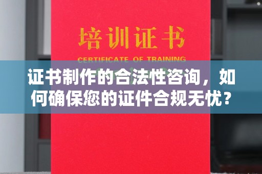 会东证书制作的合法性咨询，如何确保您的证件合规无忧？