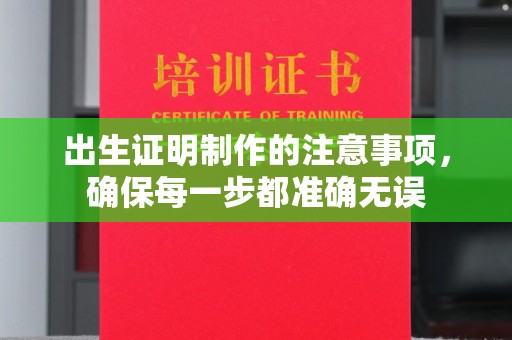 会东出生证明制作的注意事项，确保每一步都准确无误
