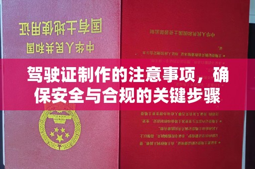 会东驾驶证制作的注意事项，确保安全与合规的关键步骤
