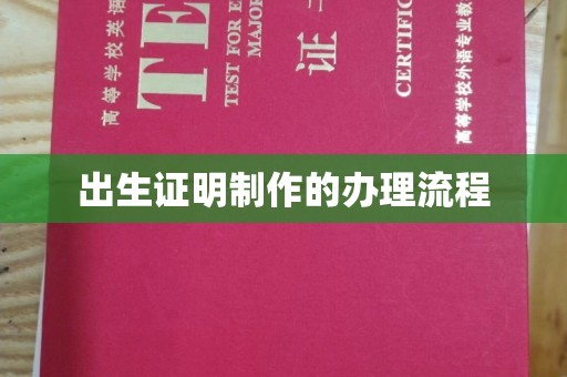 会东出生证明制作的办理流程